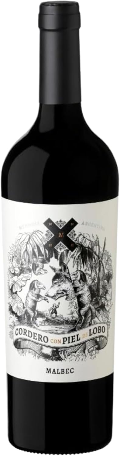 Vinho Tinto Argentino Cordero Con Piel de Lobo Malbec 750ml - Imagem 2