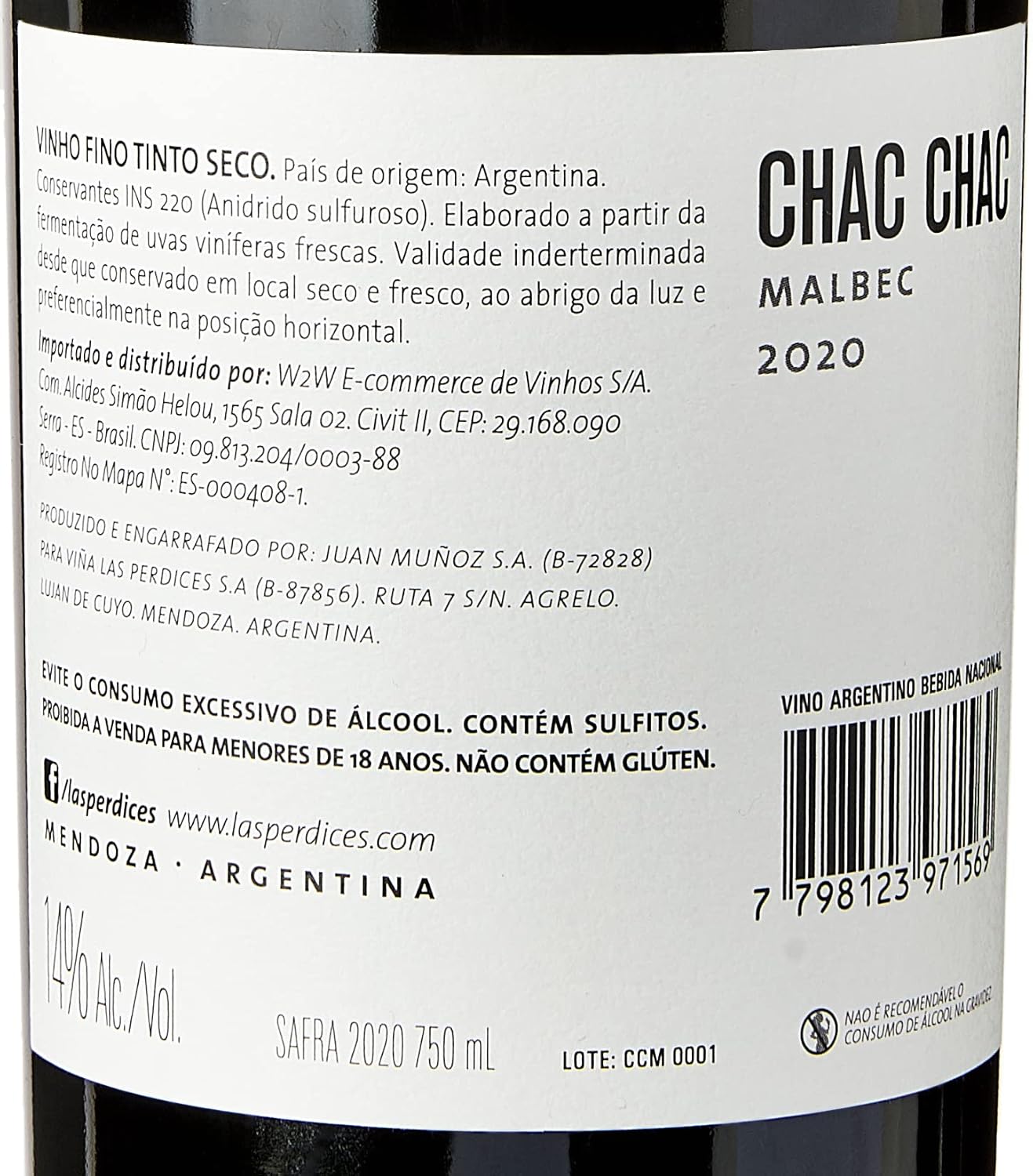 Viña Las Perdices Chac Chac Malbec Malbec - Imagem 3