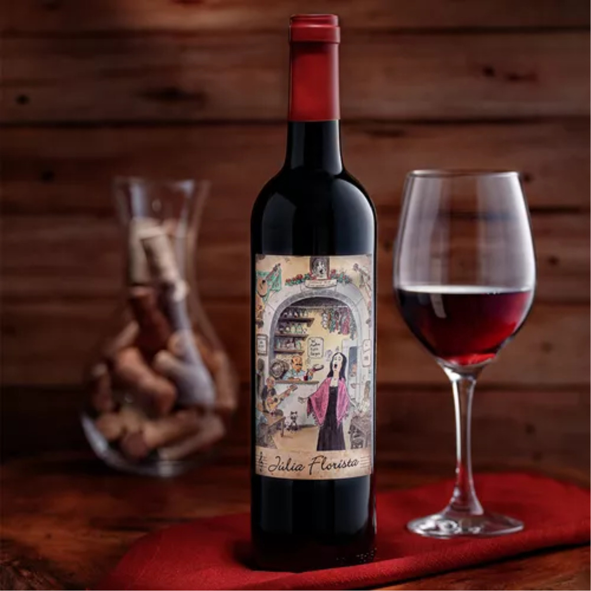Vinho Português Tinto Julia Florista 750ml - Imagem 2